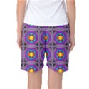 Seamless Wallpaper Pattern Ornament Art Women s Basketball Shorts View2
