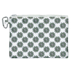 Graphic Pattern Flowers Canvas Cosmetic Bag (xl) by Pakrebo
