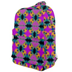 Seamless Wallpaper Pattern Ornament Pink Yellow Classic Backpack