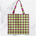Seamless Geometric Blur Lines Zipper Grocery Tote Bag View2