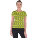 Seamless Wallpaper Pattern Ornament Short Sleeve Sports Top  View1