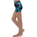 Fractal Spiral Abstract Pattern Art Kids  Lightweight Velour Yoga Shorts View2