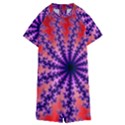 Fractal Abstract Background Spiral Kids  Boyleg Half Suit Swimwear View1