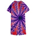 Fractal Abstract Background Spiral Kids  Boyleg Half Suit Swimwear View2