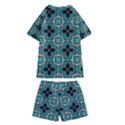 Seamless Wallpaper Pattern Ornament Pattern Kids  Swim Tee and Shorts Set View2