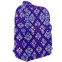 Symmetry Digital Art Pattern Blue Classic Backpack View2