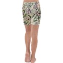 Botanical Print Antique Natural Kids  Lightweight Velour Capri Yoga Leggings View4