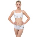 Pattern Design Nature Art Drawing Layered Top Bikini Set View1