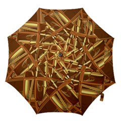 Gold Background Hook Handle Umbrellas (large) by Alisyart