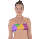 Geometry Nothing Color Halter Bandeau Bikini Top View1