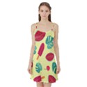Watermelon Leaves Strawberry Satin Night Slip View1