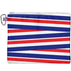 Patriotic Ribbons Canvas Cosmetic Bag (xxxl) by Mariart