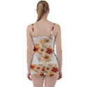 Flower Vector Background Tie Front Two Piece Tankini View2