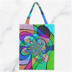 Retro Wave Background Pattern Classic Tote Bag