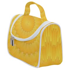 Wave Lines Yellow Satchel Handbag by HermanTelo