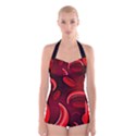 Cells All Over  Boyleg Halter Swimsuit  View1
