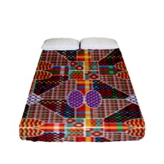 Decorated Colorful Bright Pattern Fitted Sheet (full/ Double Size)