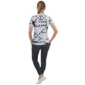 Dominos Dots Fun Short Sleeve Zip Up Jacket View2