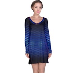 Black Portable Speaker Long Sleeve Nightdress