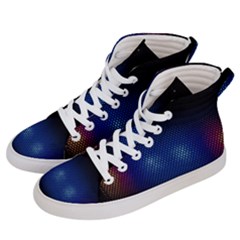 Black Portable Speaker Women s Hi-top Skate Sneakers
