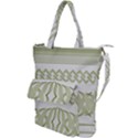 Guilloche Border Shoulder Tote Bag View1
