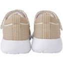 Gingham Check Plaid Fabric Pattern Grey Men s Velcro Strap Shoes View4