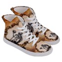 Awesome Skeleton With Skulls Women s Hi-Top Skate Sneakers View3