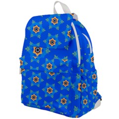 Pattern Backgrounds Blue Star Top Flap Backpack by HermanTelo