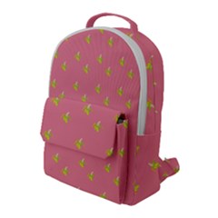 Peeled Banana On Pink Flap Pocket Backpack (large)
