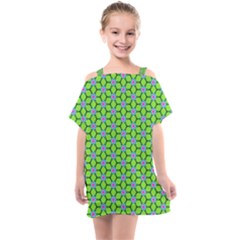 Pattern Green Kids  One Piece Chiffon Dress by Mariart