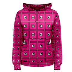 Pink Pattern Squares Women s Pullover Hoodie by HermanTelo
