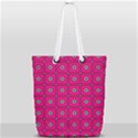 Pink Pattern Squares Full Print Rope Handle Tote (Small) View1