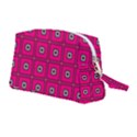Pink Pattern Squares Wristlet Pouch Bag (Medium) View2
