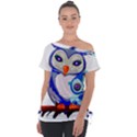 Owl Mother Owl Baby Owl Nature Tie-Up Tee View1