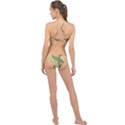 Map Vintage Old Ancient Antique High Neck Bikini Set View2
