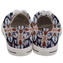 White Black And Orange Illustration Women s Low Top Canvas Sneakers View4