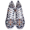 White Black And Orange Illustration Men s Lightweight High Top Sneakers View1