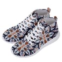 White Black And Orange Illustration Men s Lightweight High Top Sneakers View2