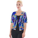 Art Kaleidoscope Meditation Mosaic Cropped Button Cardigan View1