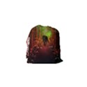 The Lonely Wolf In The Night Drawstring Pouch (XS) View2
