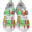 Business Finance Statistics Graphic Kids  Velcro Strap Shoes View1