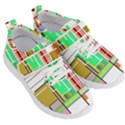 Business Finance Statistics Graphic Kids  Velcro Strap Shoes View3
