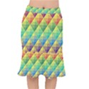Background Colorful Geometric Short Mermaid Skirt View1