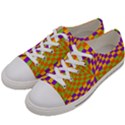 Pop Art Orange Background Women s Low Top Canvas Sneakers View2