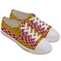 Pop Art Orange Background Women s Low Top Canvas Sneakers View3