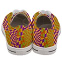 Pop Art Orange Background Women s Low Top Canvas Sneakers View4
