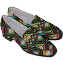 Seamless Pattern Background Abstract Women s Chunky Heel Loafers View3