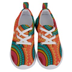 Background Texture Mosaic Running Shoes