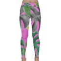 Tropical Greens Leaves Design Classic Yoga Leggings View1