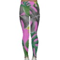 Tropical Greens Leaves Design Classic Yoga Leggings View2